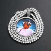 Load image into Gallery viewer, 14k Gold Memorial Pendants Necklace With Picture Inside