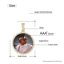 Load image into Gallery viewer, 14k Gold Memorial Pendants Necklace With Picture Inside