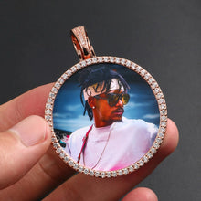 Load image into Gallery viewer, 14k Gold Memorial Pendants Necklace With Picture Inside