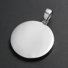Load image into Gallery viewer, 14k Gold Pendant Photo Engraved Medallion Necklace