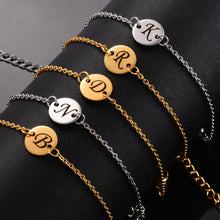 Load image into Gallery viewer, Baby Initial Custom Name Bracelet Gold Silver