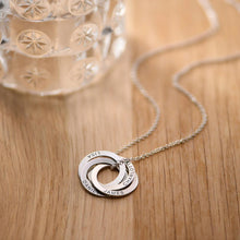 Load image into Gallery viewer, Beautiful Ring Circle Custom Engraved Name Necklace | Engravings For Mom