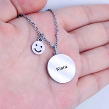 Load image into Gallery viewer, Custom Baby Footprint Necklace For Mom