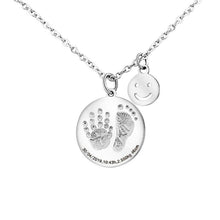 Load image into Gallery viewer, Custom Baby Footprint Necklace For Mom