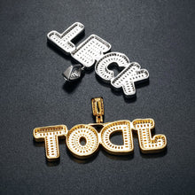 Load image into Gallery viewer, Baguette Letters Name Necklace For Men With Gold And Silver Color
