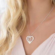 Load image into Gallery viewer, Personalized Heart Necklace With Name And Birthstone