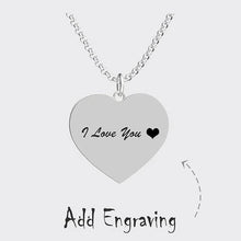 Load image into Gallery viewer, Heart Shaped Memorial Necklace With Picture