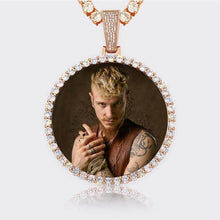 Load image into Gallery viewer, Custom Photo Medallions Pendant Necklace For Men