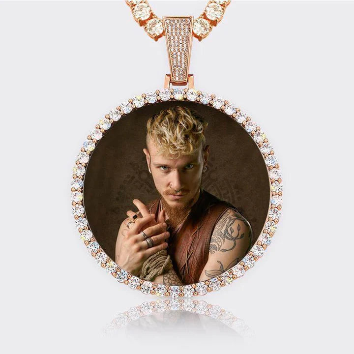 Personalized photo medallions online necklace for men