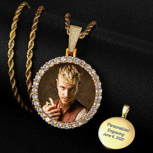 Load image into Gallery viewer, Custom Photo Medallions Pendant Necklace For Men