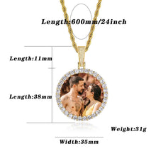Load image into Gallery viewer, Memorial Necklace With Picture For Men