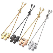 Load image into Gallery viewer, Personalized Bangle Bracelet With Kids Charms For MOM