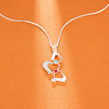 Load image into Gallery viewer, Personalized Birthstones Heart-Shaped Name necklace