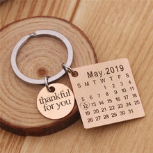 Load image into Gallery viewer, Personalized Calendar Keychain