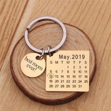 Load image into Gallery viewer, Personalized Calendar Keychain