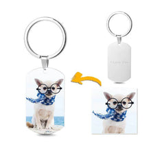 Load image into Gallery viewer, Personalized DIY Tag Photo Keychain