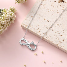 Load image into Gallery viewer, Personalized Engrave 2 Names Rose Flower Pendant