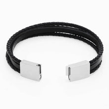 Load image into Gallery viewer, Personalized Leather bracelet For men With Name