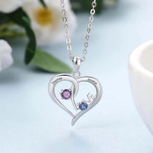 Load image into Gallery viewer, Personalized Love Name necklace with Two Birthstones