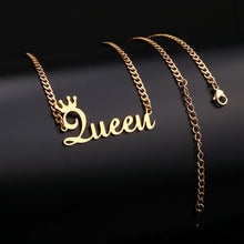 Load image into Gallery viewer, Personalized Name Necklace with Cuban Chain