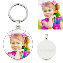 Load image into Gallery viewer, Personalized Photo Keychains With Your Baby Or Family Photo