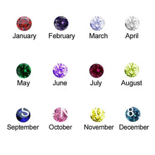 Load image into Gallery viewer, Personalized Triple Heart Necklace With Birthstones