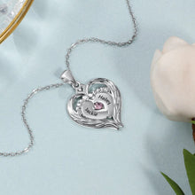 Load image into Gallery viewer, Personalized Two Name Baby Feet Necklace