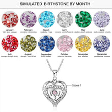 Load image into Gallery viewer, Personalized Two Name Baby Feet Necklace