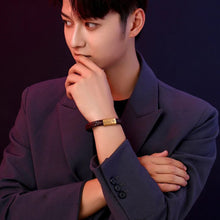 Load image into Gallery viewer, Personalized leather bracelet with name and text