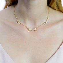 Load image into Gallery viewer, Personalized multiple name necklace
