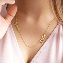 Load image into Gallery viewer, Personalized multiple name necklace