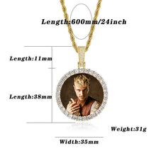 Load image into Gallery viewer, Custom Photo Medallions Pendant Necklace For Men
