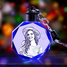 Load image into Gallery viewer, Laser Engraved Photo Keychain