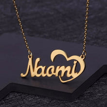 Load image into Gallery viewer, Personalized Heart Name Necklace