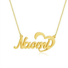 Load image into Gallery viewer, Personalized Heart Name Necklace