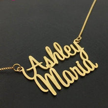 Load image into Gallery viewer, Personalized Two Names Necklace