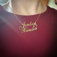 Load image into Gallery viewer, Personalized Two Names Necklace