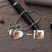 Load image into Gallery viewer, Personalized Photo Charm Bracelet