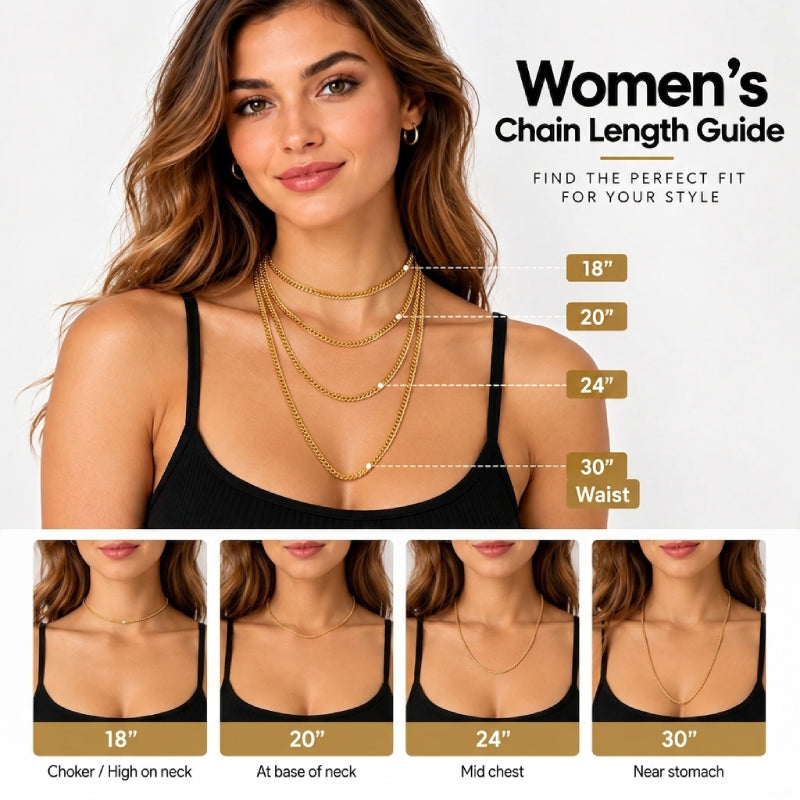 Female Necklace Length Guide