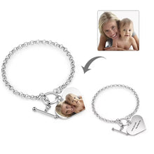 Load image into Gallery viewer, Personalized Photo Charm Bracelet