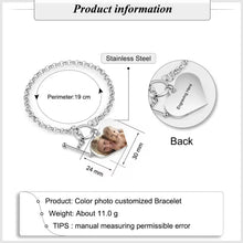Load image into Gallery viewer, Personalized Photo Charm Bracelet
