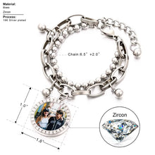 Load image into Gallery viewer, Hip Hop Bracelet with photo inside