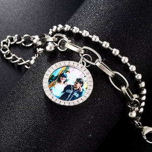 Hip Hop Bracelet with photo inside