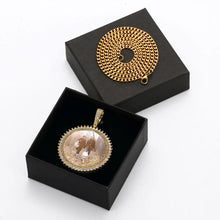 Load image into Gallery viewer, Mens picture necklace in a GetEngravings gift box, ready to give