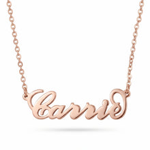Load image into Gallery viewer, Personalized Baby Name Necklace in Rose gold plated