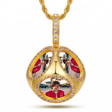 Load image into Gallery viewer, GetEngravings Iced Out 3D Cube Custom Photo Pendant