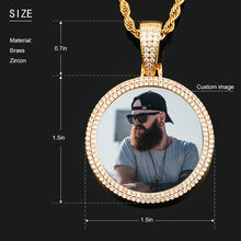 Load image into Gallery viewer, Personalized Memory Necklace for Men Remembrance Necklace
