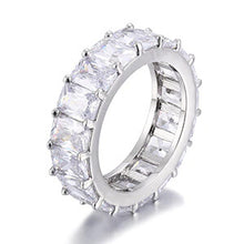 Load image into Gallery viewer, 1 Row Solitaire  Cubic Zircon Tennis Men&#39;s Hip Hop Ring