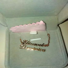 Load image into Gallery viewer, 14k Gold Plated Custom Two Name Bracelet For Her With Rose Gold Color