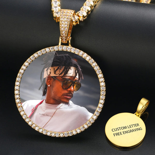 14k gold picture pendant collection